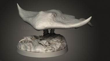 Водные существа Скаты 3d stl модель для ЧПУ