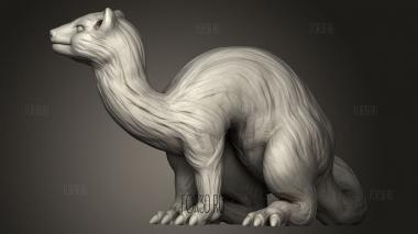 Художественная Ласка 3d stl модель для ЧПУ
