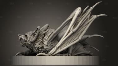 Летучая мышь 3d stl модель для ЧПУ
