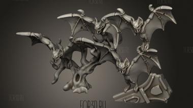 Летучие мыши 3d stl модель для ЧПУ