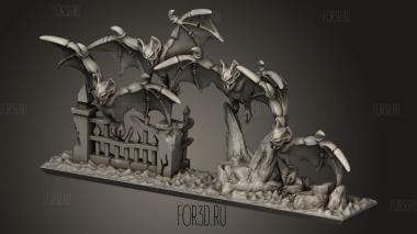 Летучие мыши 3d stl модель для ЧПУ