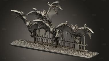 Летучие мыши 3d stl модель для ЧПУ
