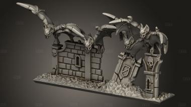 Летучие мыши 3d stl модель для ЧПУ