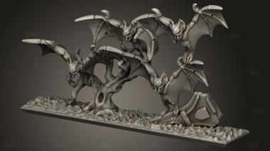Летучие мыши 3d stl модель для ЧПУ