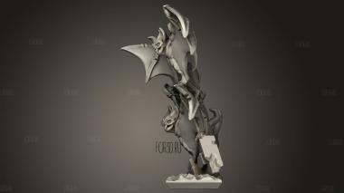 Летучие мыши 3d stl модель для ЧПУ