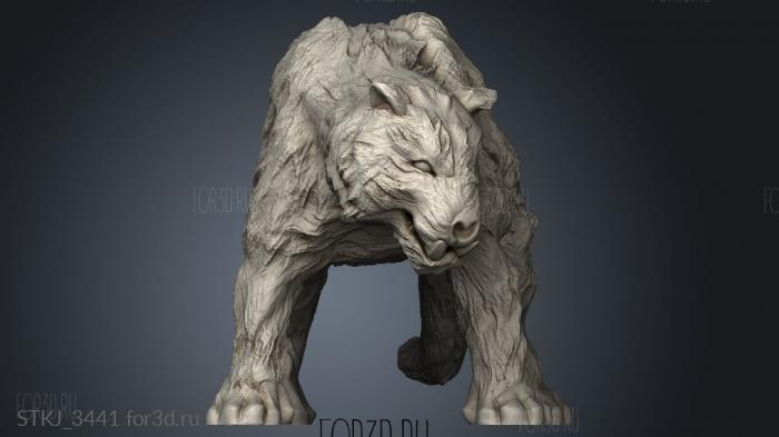 Bear Zomby Tiger Horse Zombie stl model for CNC