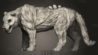 Медведь Зомби,Тигр,Лошадь,Зомби 3d stl модель для ЧПУ