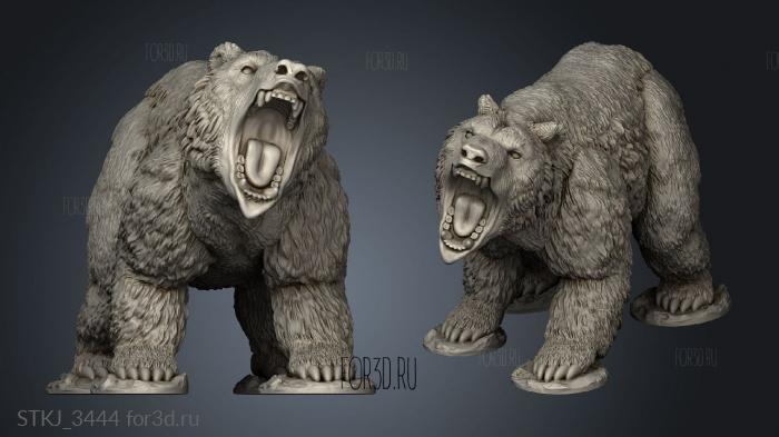 Bears stl model for CNC