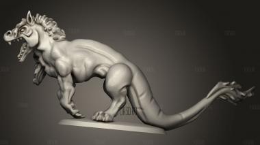 Келпи 3d stl модель для ЧПУ