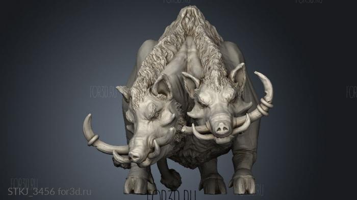 Beastmen Crazed Boars Boar stl model for CNC