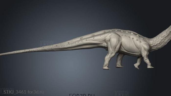 Beasts Apatosaurus Leg Stomp stl model for CNC