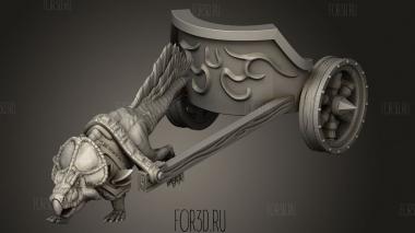Колесница протоцератопсов 3d stl модель для ЧПУ