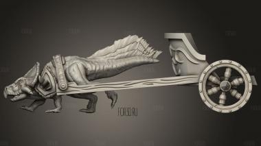 Колесница протоцератопсов 3d stl модель для ЧПУ