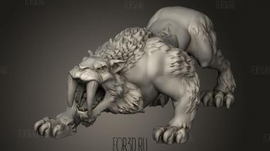 Звери Саблезубый Тигр Боб саблезубый Открытый Рот 3d stl модель для ЧПУ