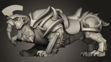 Звери Саблезубый Тигр Боб с открытым ртом 3d stl модель для ЧПУ