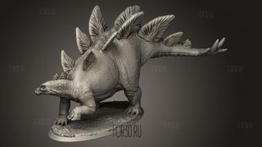 Звери Стегозавр Боб назад 3d stl модель для ЧПУ