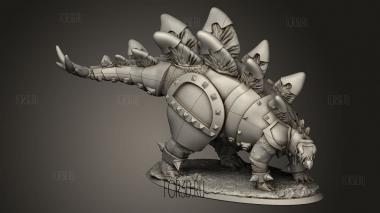 Звери Стегозавр Боб стего баттлор 3d stl модель для ЧПУ