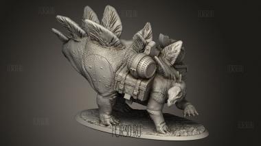 Звери Стегозавр Боб стегос мул сумка ящик 3d stl модель для ЧПУ