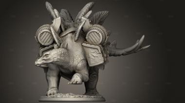 Звери Стегозавр Боб стегос мул сумка ящик 3d stl модель для ЧПУ