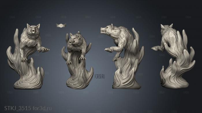 Beltesassar Summoner the Wolf Spirit stl model for CNC