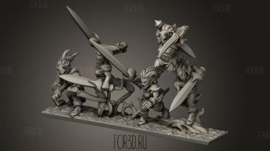 Танцоры с клинками 3d stl модель для ЧПУ