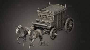 Лошадь Кровавой Луны И Экипаж 3d stl модель для ЧПУ
