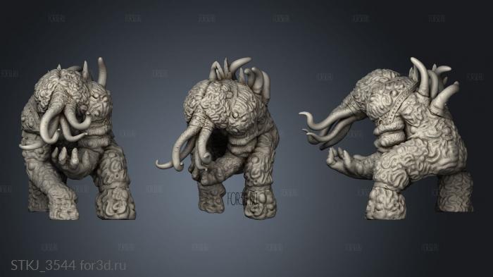 Brains and Tentacles Enemies Bny Brain One stl model for CNC