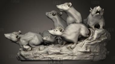 Мозги и Щупальца Врагов Hivemind Мышей 3d stl модель для ЧПУ