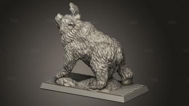 Медведь 3d stl модель для ЧПУ