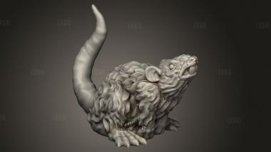 Гигантская крыса 3d stl модель для ЧПУ