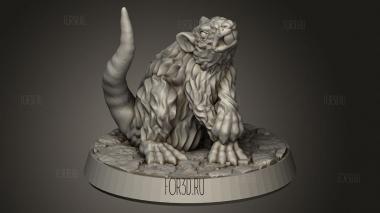 Гигантская крыса 3d stl модель для ЧПУ