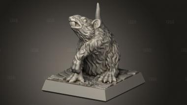 Гигантская крыса 3d stl модель для ЧПУ