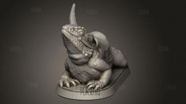 Гора ящериц 3d stl модель для ЧПУ
