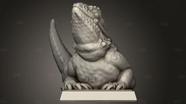 Гора ящерицы 3d stl модель для ЧПУ
