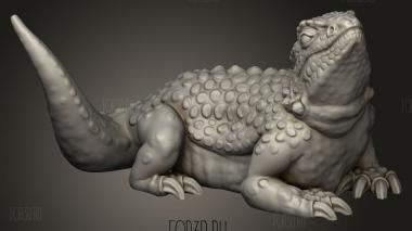 Ящерица 3d stl модель для ЧПУ