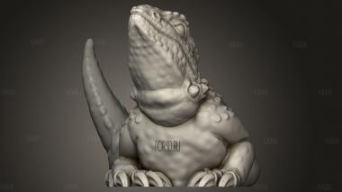 Ящерица 3d stl модель для ЧПУ