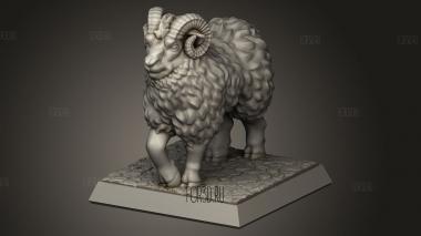 Баран 3d stl модель для ЧПУ