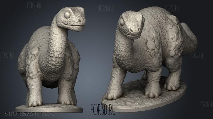 Brontosaur stl model for CNC