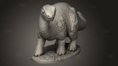 Бронтозавр 3d stl модель для ЧПУ