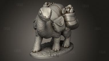 Бронтозавр 3d stl модель для ЧПУ