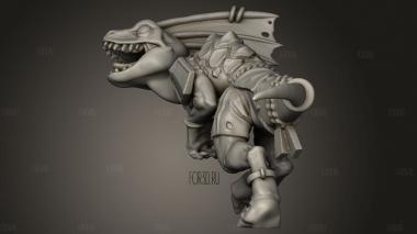 Забавные Люди Ящерицы-Сцинки 3d stl модель для ЧПУ