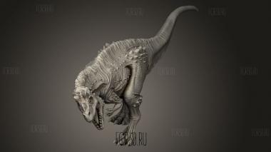Цератозавр 3d stl модель для ЧПУ