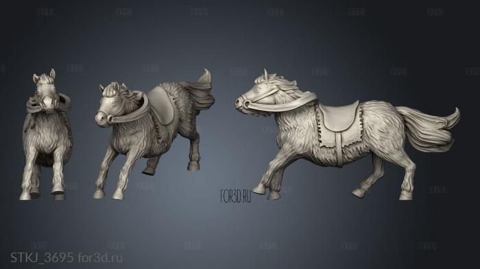 Chapter halfling war pony stl model for CNC