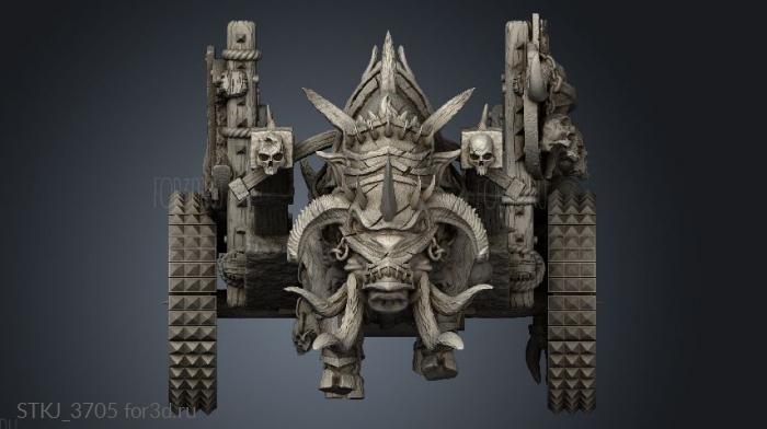 chariot boar stl model for CNC