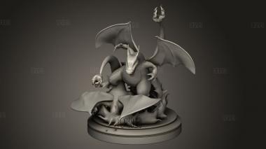 База Чаризард 3d stl модель для ЧПУ
