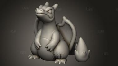 Чаризард 3d stl модель для ЧПУ