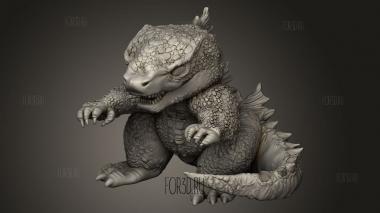Чиби КОНЗИЛЛА ГОДЗИЛЛА 3d stl модель для ЧПУ
