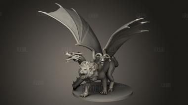Химера 3d stl модель для ЧПУ