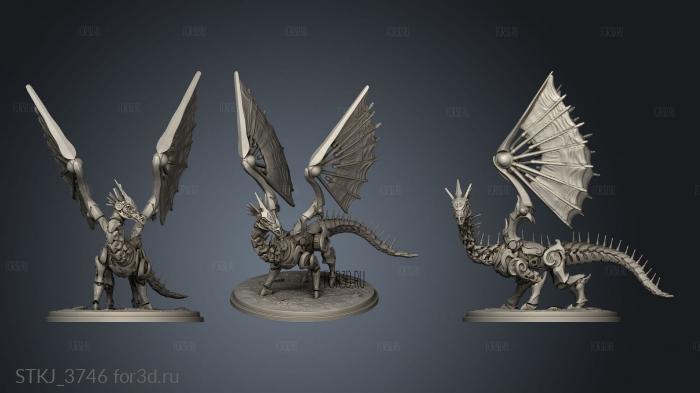 Clockwork Dragon in stl model for CNC