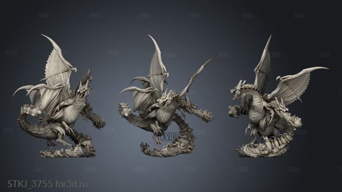 Colossal Inferno Drake stl model for CNC